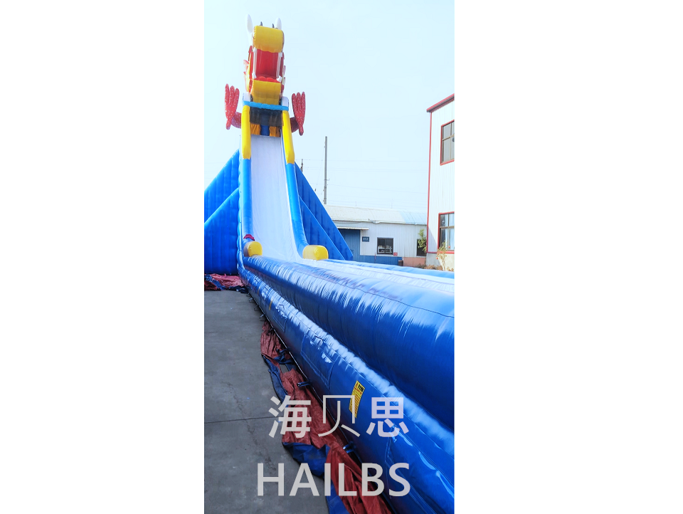 水上樂(lè)園充氣龍頭滑梯