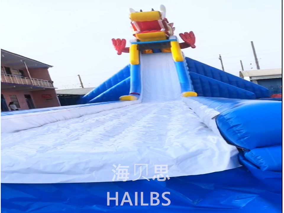水上樂(lè)園充氣龍頭滑梯