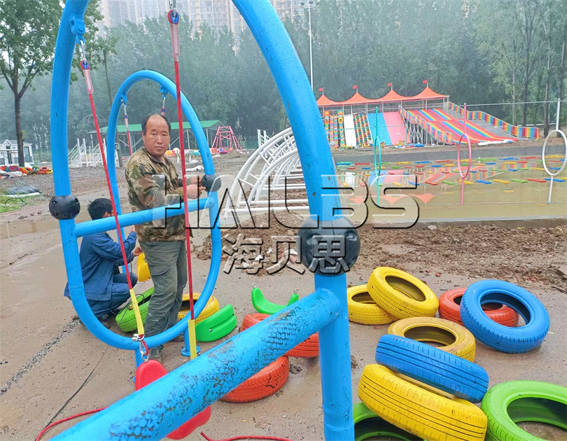 南陽鄧州無動(dòng)力樂園施工現(xiàn)場(chǎng)