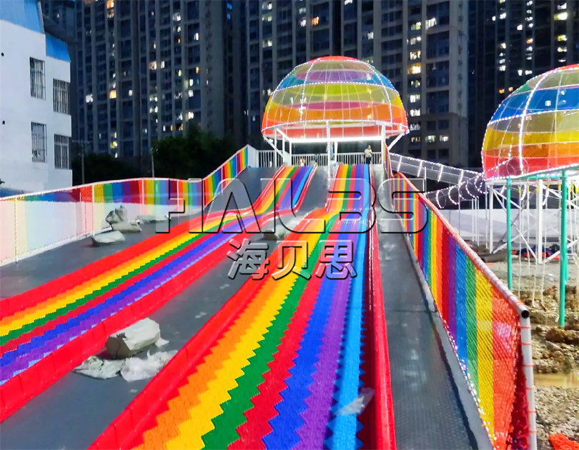 陜西渭南無動力樂園施工現場