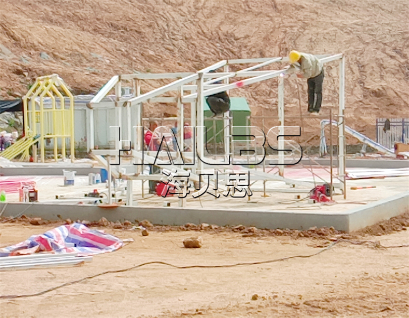 湖北黃岡無動(dòng)力樂園施工現(xiàn)場(chǎng)