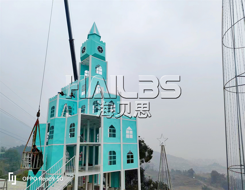 重慶北碚無(wú)動(dòng)力親子樂(lè)園施工現(xiàn)場(chǎng)