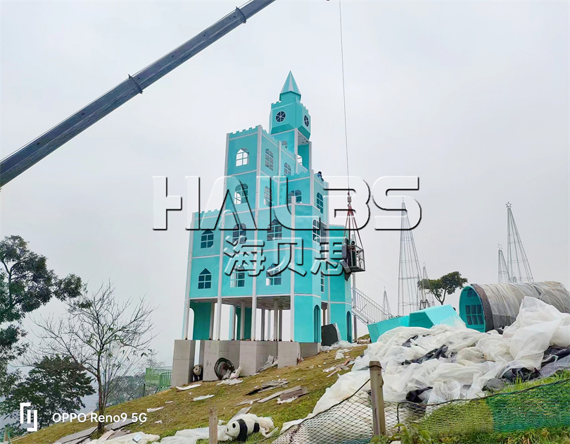 重慶北碚無(wú)動(dòng)力親子樂(lè)園施工現(xiàn)場(chǎng)