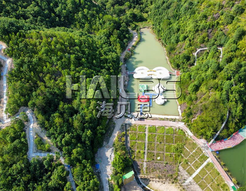 浙江東陽無動力樂園安裝現(xiàn)場