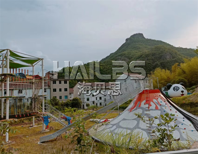浙江東陽無動力樂園安裝現(xiàn)場